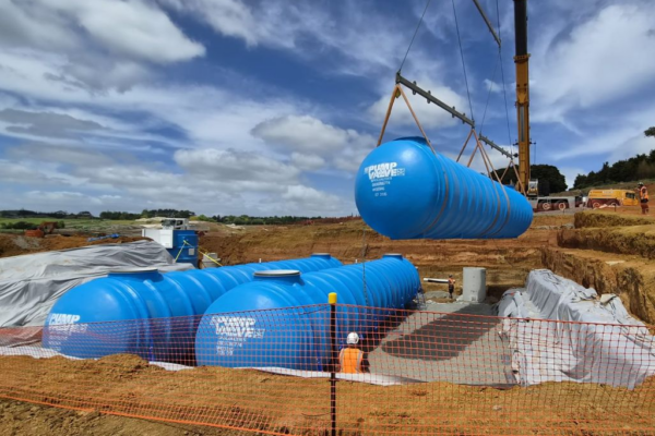 Packaged Fibreglass Pumpstation Watercare Pukekohe